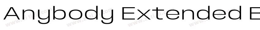 Anybody Extended Bol字体转换